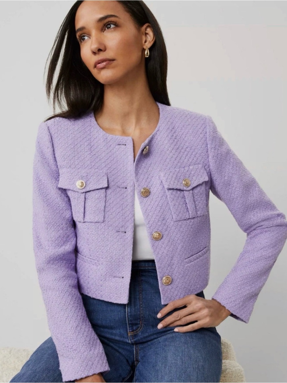 Ann Taylor Bouclé Lady Jacket